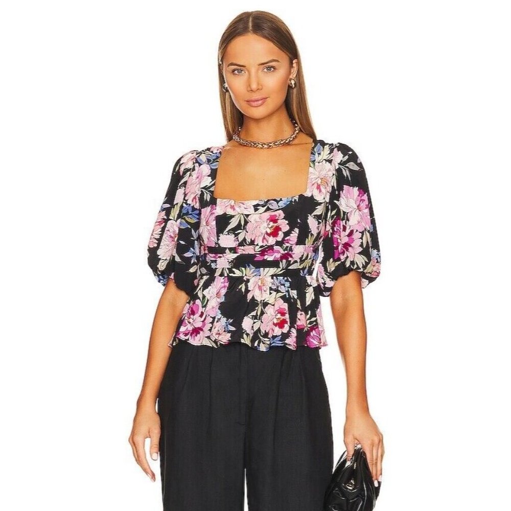 Yumi Kim Bridget Blouse Celestica Black Floral